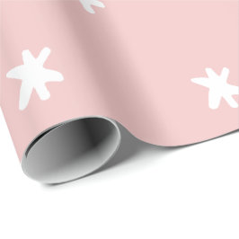 Rosa und weißes Muster Geschenkpapier