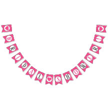 Rosa und weißes Polka-Punkt-Herz-Brautparty