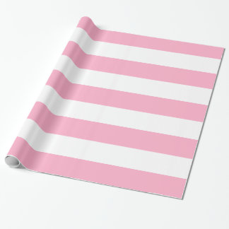 Rosa-und weißesgestreiftes Geschenk-Packpapier Geschenkpapier