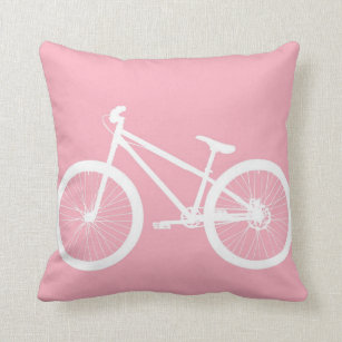 Rosa-und weißesVintages Fahrrad-Kissen Kissen