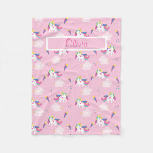Rosa Unicorn Baby Name Fleecedecke