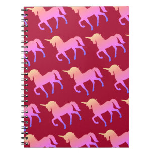 Rosa Unicorn-Notebook Notizblock