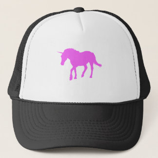 Rosa Unicorn-Silhouette Truckerkappe
