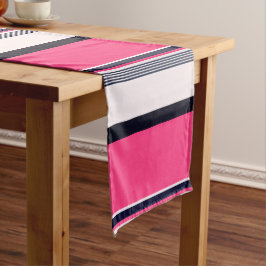 Rosa Uniformstreifen Großer Tischläufer