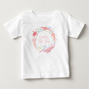 Rosa Unter Dem Meer 1. Geburtstag Baby T-shirt