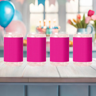 rosa Untergrund mit weißen Polka-Punkten Dosenglas