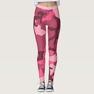 Rosa urbane Camouflage Leggings