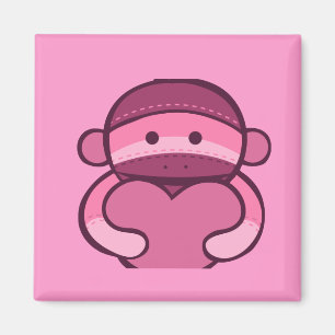 Rosa Valentine Sock Monkey Merchandise Magnet