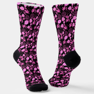 Rosa Valentins-Cupid, Herz, Süßigkeiten-Muster Socken