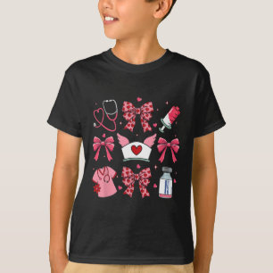 Rosa Valentins-Schwester Kokette Schleife Cupids F T-Shirt