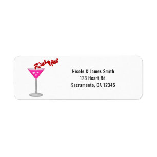 Rosa Valentinstag-Cocktailparty-Einladung