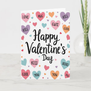Rosa Valentinstag-Grußkarte Karte