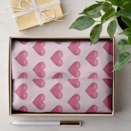 Rosa Valentinstag Herz Form Muster Seidenpapier