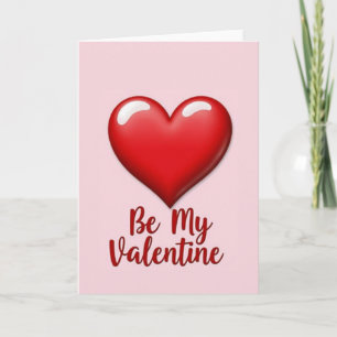 Rosa Valentinstag-Liebesherzkarte Karte