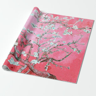 Rosa Van Gogh Mandelblüten Geschenkpapier