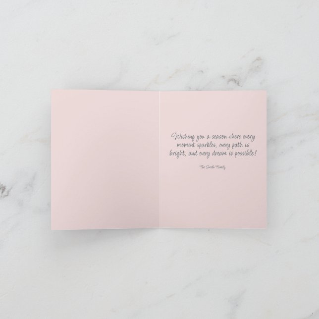 Rosa Vanagon Faltkarte Feiertagskarte (Innenseite)