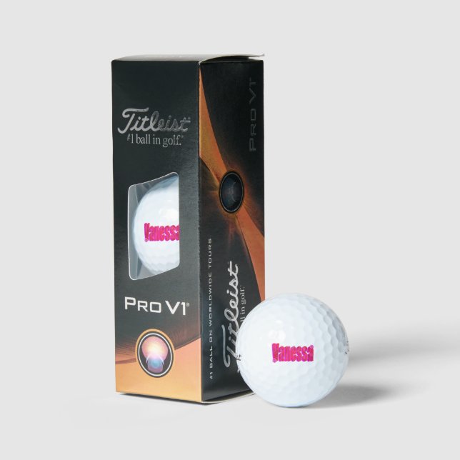 Rosa Vanessa Name, Golfball (Verpackung)