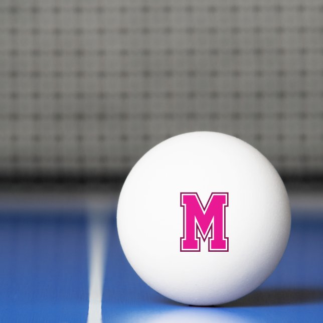 Rosa Varsity Monogram Tischtennisball (Netto)