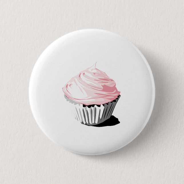 Rosa vektorkuchen-Schablonenprodukte Button (Vorderseite)