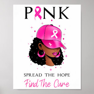 Rosa verbreitet die Hoffnung, den heilenden Brustk Poster