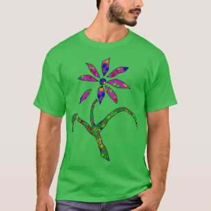 Rosa verlorene Blume T-Shirt