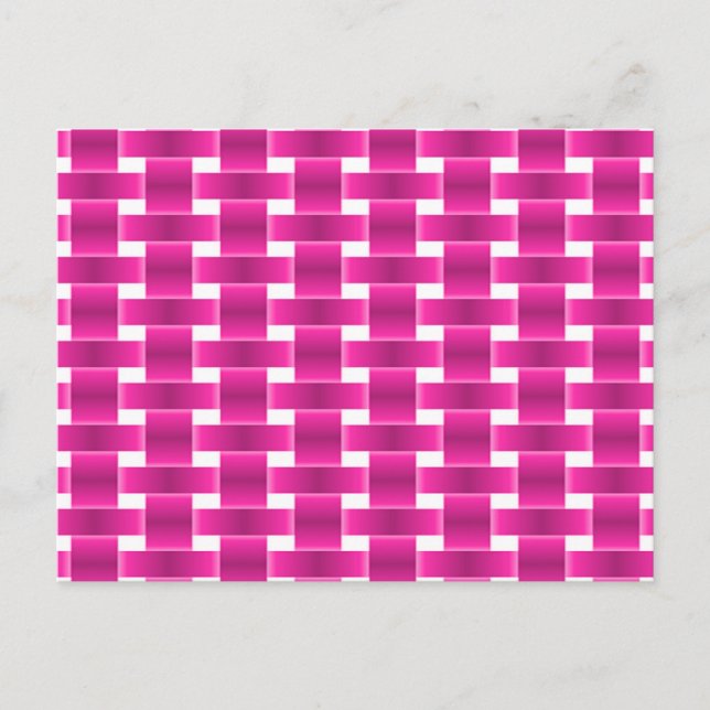 rosa Verriegelung Postkarte (Vorderseite)