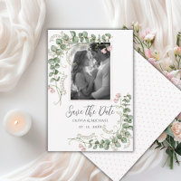 Rosa verspielte Blumen-Foto im Vintage-Stil