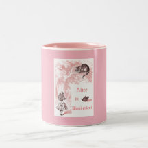 Rosa Vintage-Alice-im-Wunderland-Thema