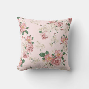 Rosa Vintage Blüte  Kissen