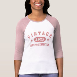 Rosa Vintage Damen T-Shirt