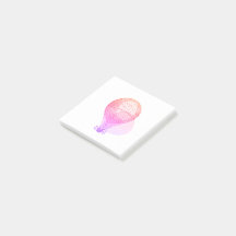 Rosa Vintage-Heißluftballon - Haftnotizen