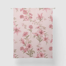 Rosa Vintage Lilien Blumencotagecore