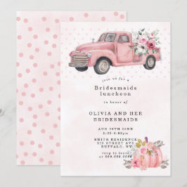 Rosa Vintage LKW-Bridesmaier Luncheon Einladungen