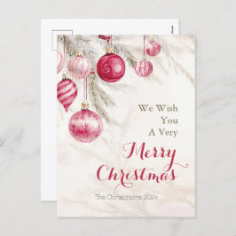 Rosa Vintage Ornamente Weihnachten