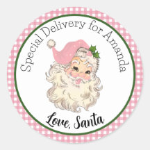 Rosa Vintage Retro Speziallieferung Santa-Geschenk