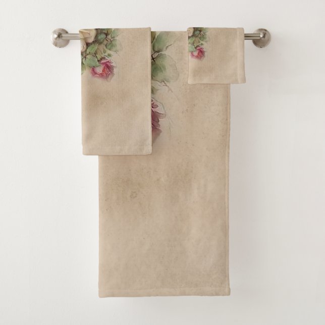 Rosa Vintage Rose Badhandtuch Set (Insitu)