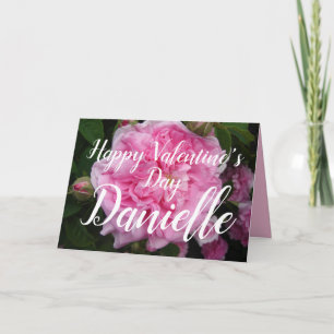 Rosa Vintage Rose Blume Blumen Valentinstag Karte