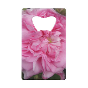 Rosa Vintage Rose Blume Geldbeutel Flaschenöffner
