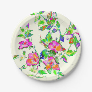 Rosa Vintage Rose Pappteller