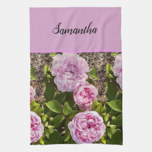 Rosa Vintage-Rose Rosenkohl Vintage-Blush Geschirrtuch