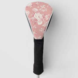 Rosa Vintage-Rosen-Toile-Blumenmuster Golf Headcover