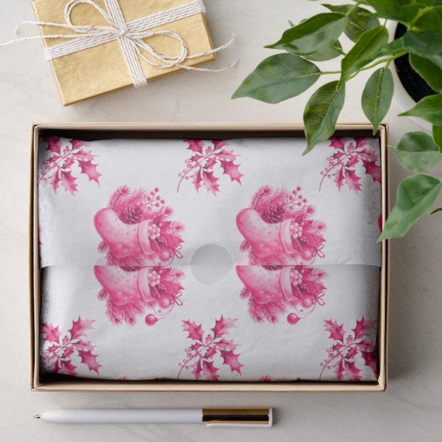 Rosa Vintage-Strümpfe Seidenpapier (Geschenk)