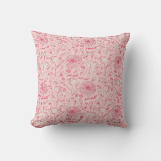 Rosa Vintage-Wurfkissen Kissen