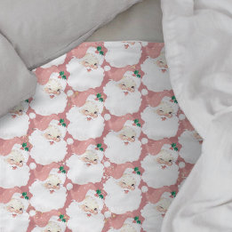 Rosa Vintager Santa Claus weinend Weihnachten Fleecedecke