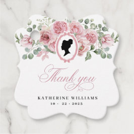 Rosa Vintages Brautparty Geschenkanhänger