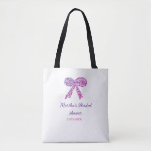 Rosa violetter Bogen Glitter Brautparty Name
