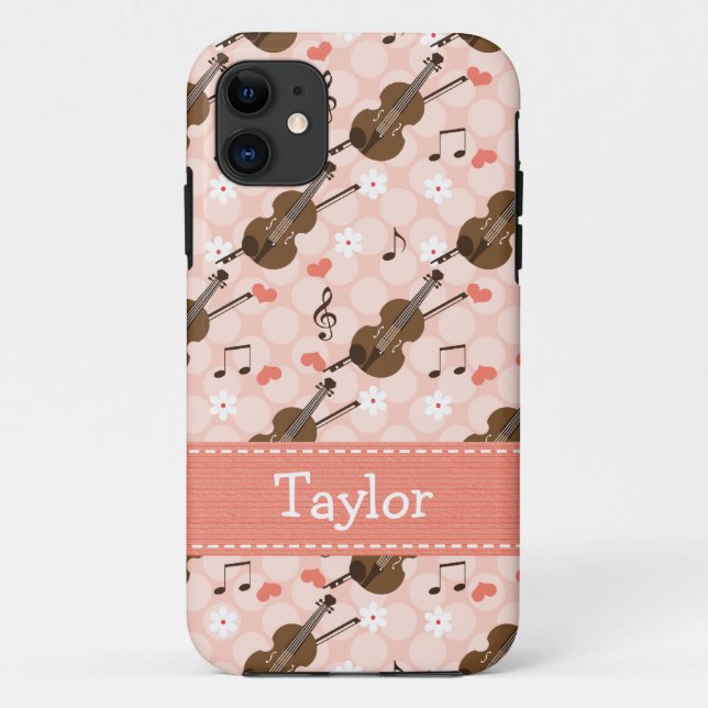 Rosa Violine Case-Mate iPhone Hülle (Rückseite)