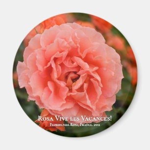 Rosa Vive les Vacances! ネ Magnet