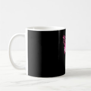 Rosa Vogel Flamingo Brustkrebsbewusstsein Kaffeetasse