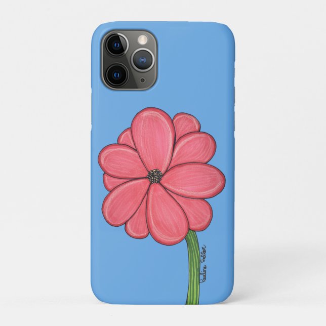 Rosa Vollblüte Case-Mate iPhone Hülle (Rückseite)